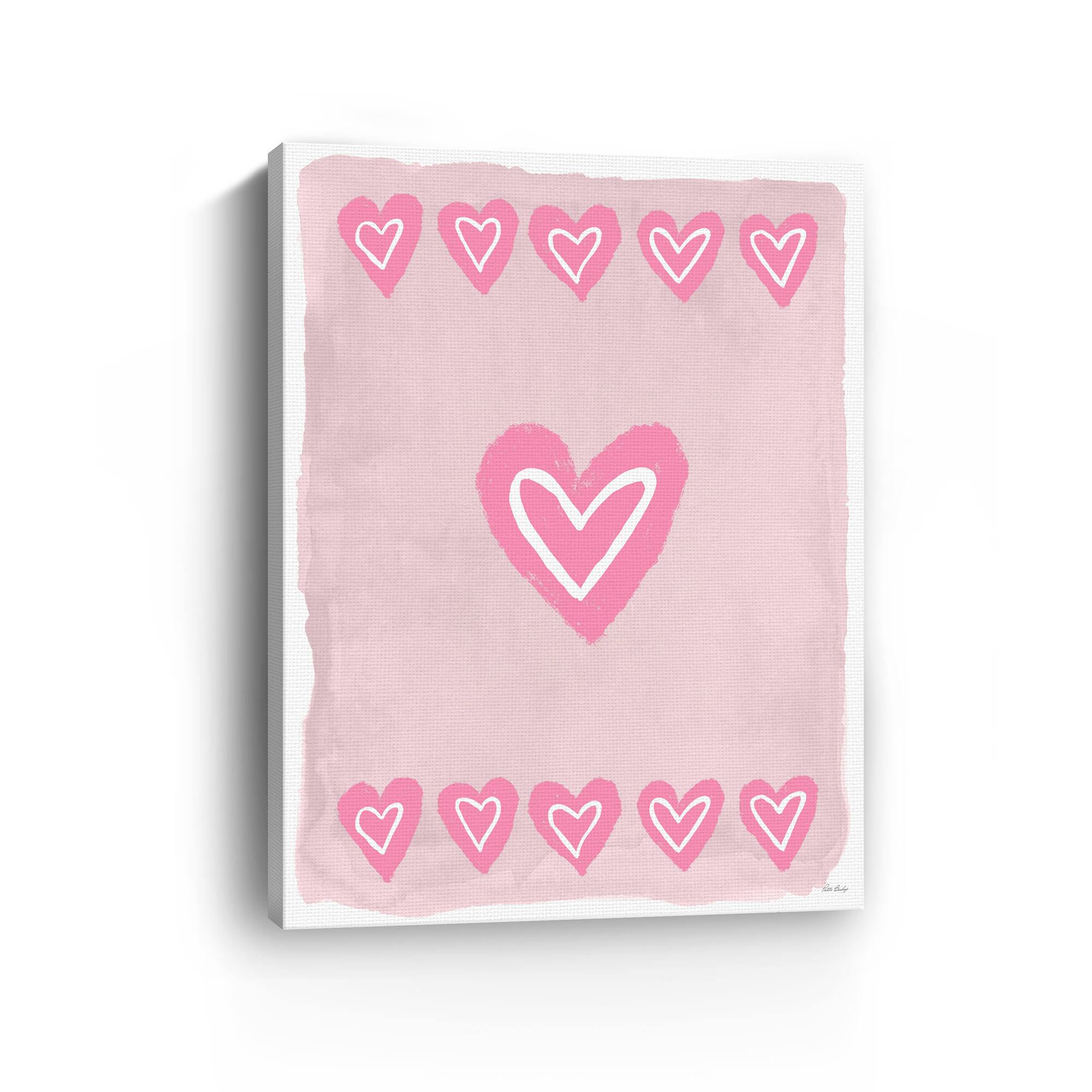 Heart Row Canvas Giclée Art